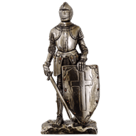 Triumphant Medieval Knight Statue