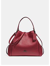 Edie Shoulder Bag 28 | Red edie coach shoulder bag