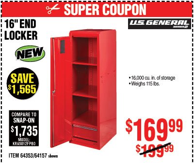 16 in. End Locker
