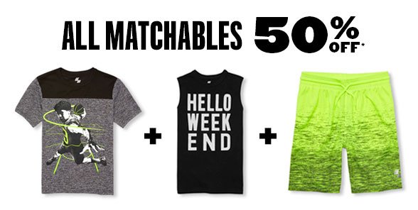 All Matchables 50% Off