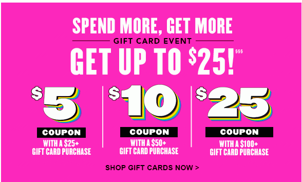 Spend More, Get More Gift Card 