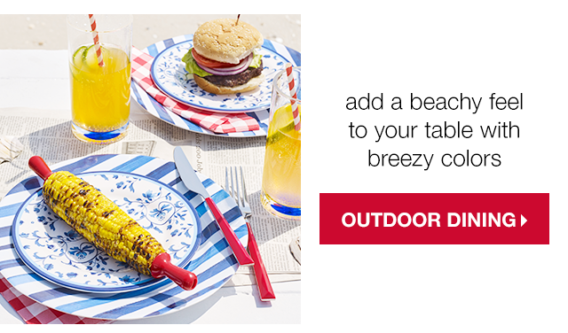 Add a Beachy Feel to Your Table with Breezy Colors - Outdoor Dining