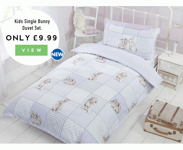 Kids Single Bunny Duvet Set