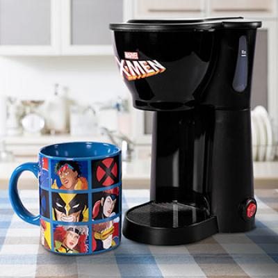 X-Men Single Cup Coffee Maker With Mug Kitchenware by Uncanny Brands