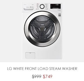 Shop LG White Front Load Steam Washer