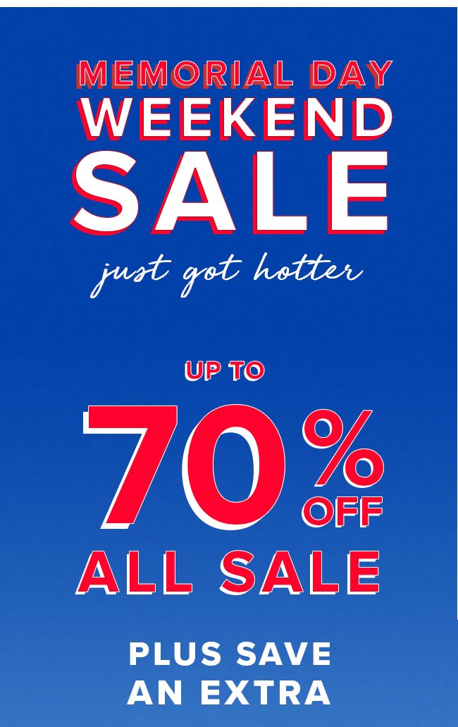 UP TO 70% OFF SALE