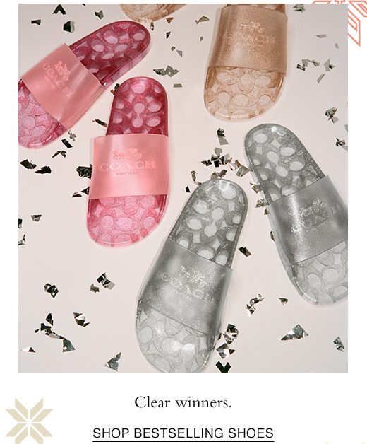 Clear winners .SHOP BESTSELLING SHOES