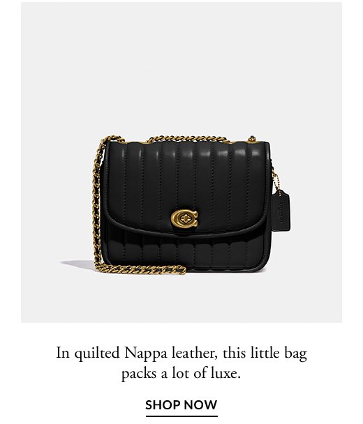 In quilted Nappa leather, this little bag packs a lot of luxe. Shop Now