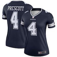 Women's Dallas Cowboys Dak Prescott Nike Navy Legend Jersey