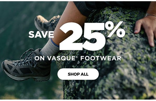 Save 25% on Vasque Footwear - Click to shop all