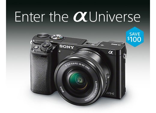 Enter the Alpha Universe | SAVE $100 | α6000