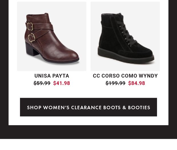 SHOP WOMEN’S CLEARANCE BOOTS & BOOTIES