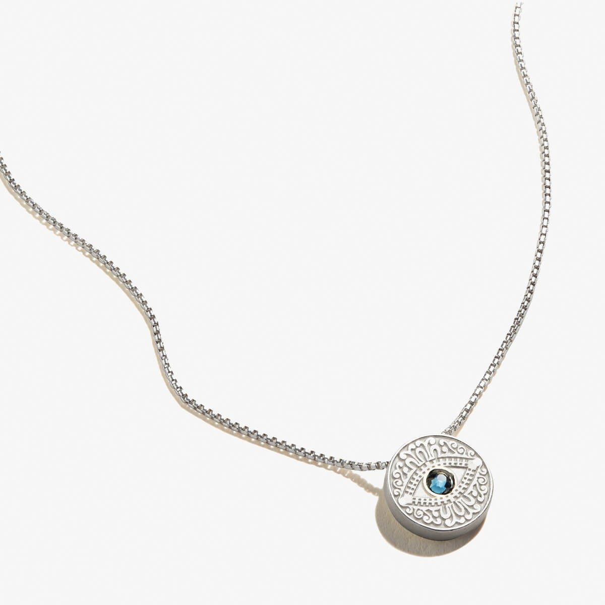 Evil Eye Crystal Charm Necklace