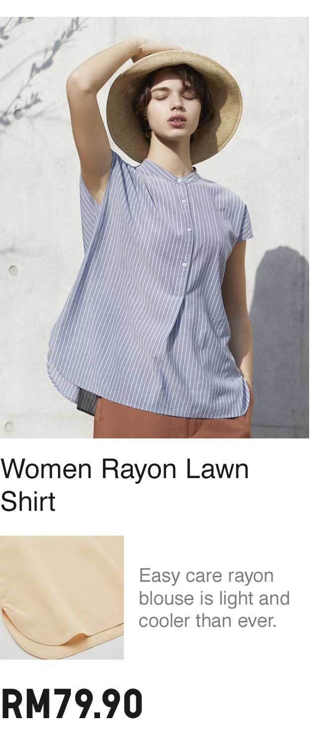 WOMEN RAYON LAWN SHIRT