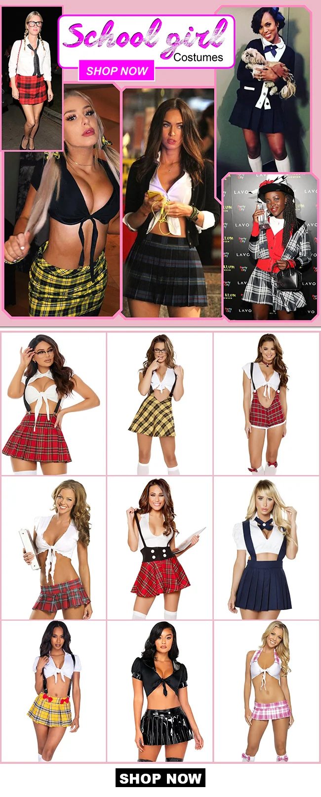 Celebrity Ispired School Girl Costumes!