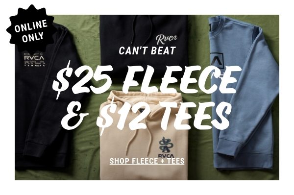 $25 Fleece + $12 Tees