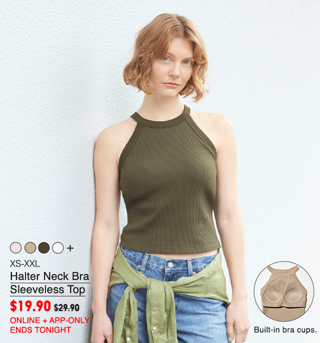 HERO - WOMEN HALTER NECK BRA SLEEVELESS TOP AND MEN SUPIMA COTTON CREW NECK T-SHIRT