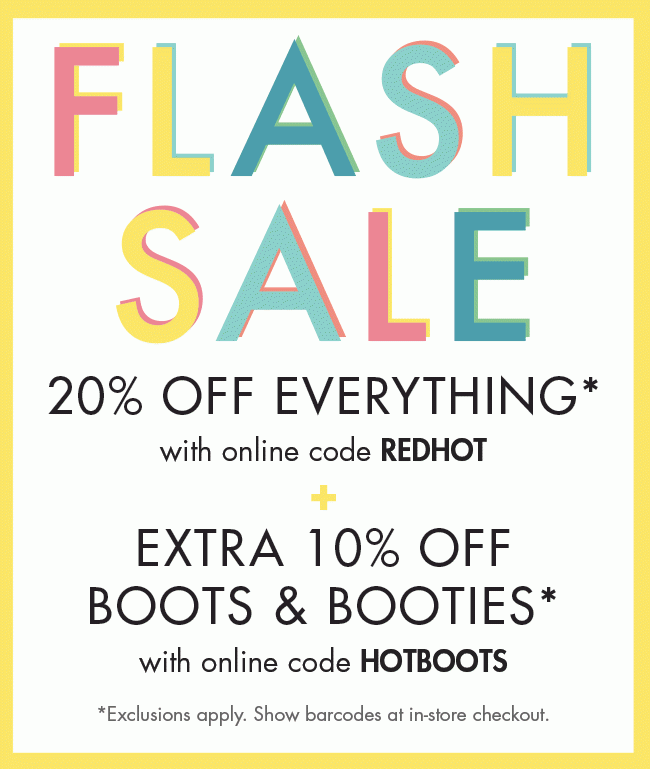 FLASH SALE 20% OFF EVERYTHING*
