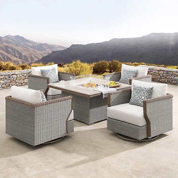 Sirio Richmond 5-Piece Fire Chat Set