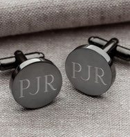 picture of monogrammed cufflinks