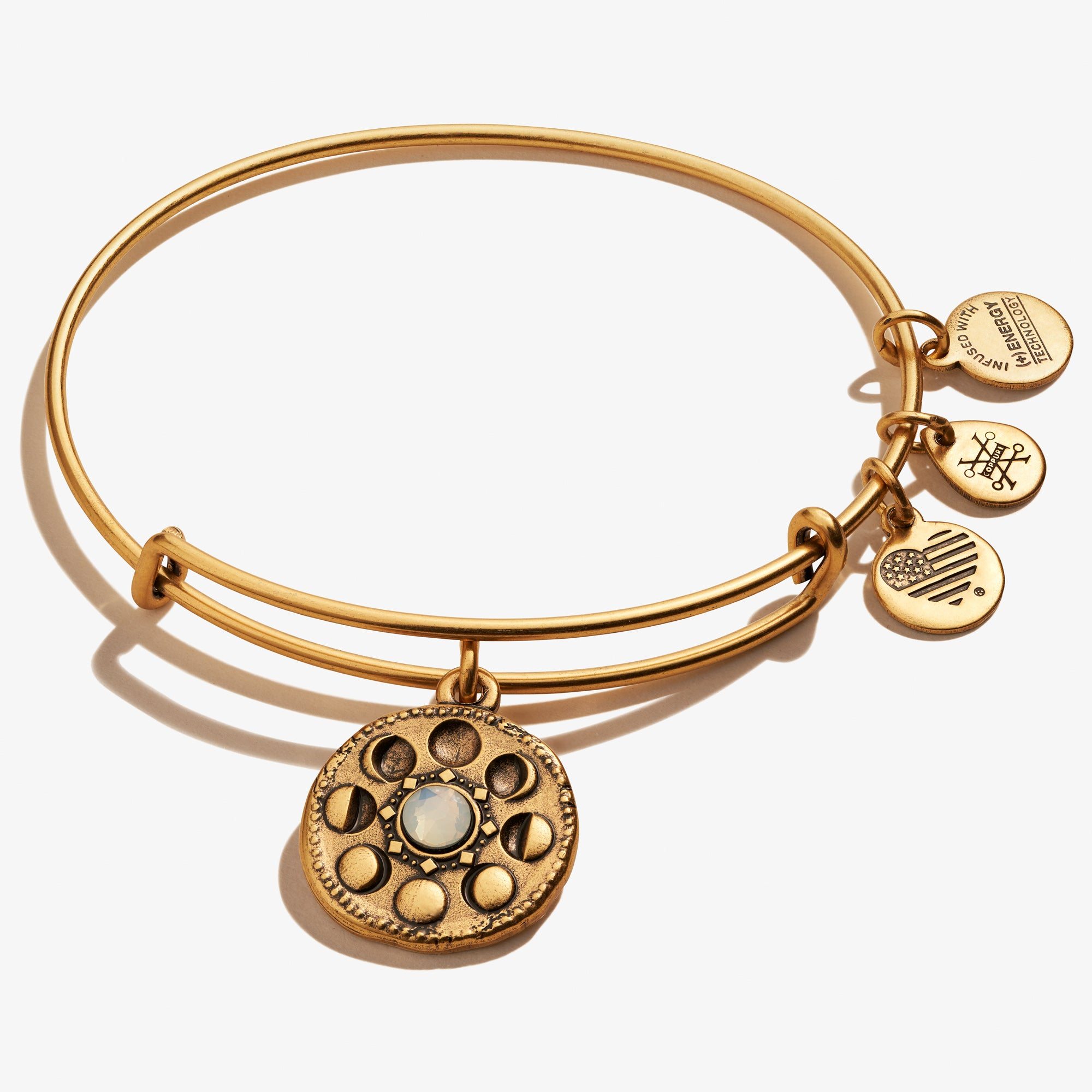 Moon Phase Charm Bangle