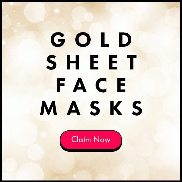 Gold Sheet Face Masks | Claim Now