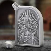 Iron Throne Hip Flask Collectible Drinkware by Royal Selangor
