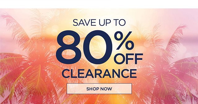 Save up to 80% off Clearance