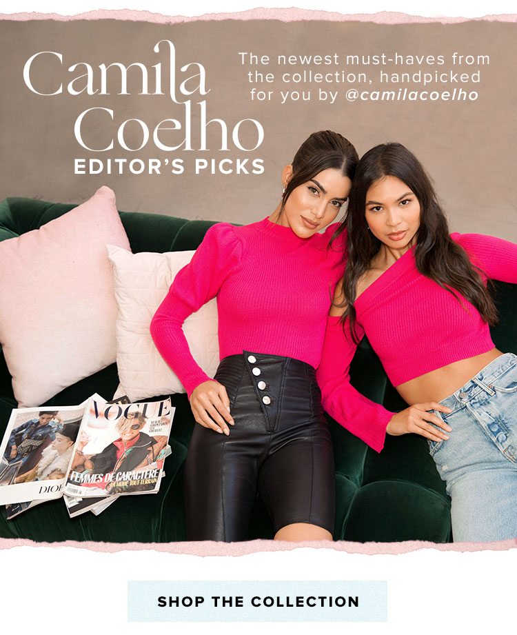Camila Coelho Editor's Picks. The newest must-haves from the collection, handpicked for you by @camilacoelho. Shop the collection.