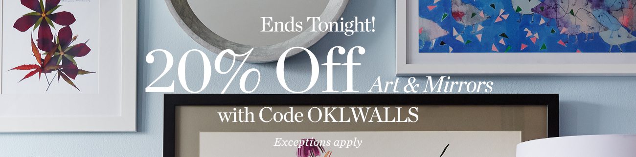 20% off art & mirrors