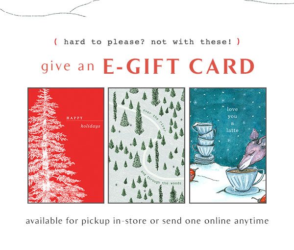 Give An E-Gift Card
