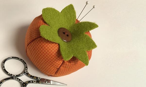 Stitch an Adorable Pumpkin Pincushion in Less Than an Hour