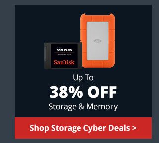 Save Up To 38% Off Storage & Memory