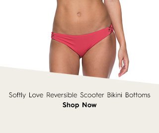 Silhouette 3 Bottom - Softly Love Reversible Scooter Bikini Bottoms