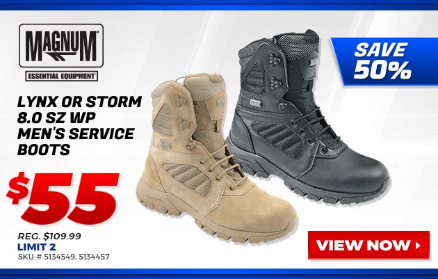 Magnum Lynx or Storm 8.0 SZ WP Men's Service Boots