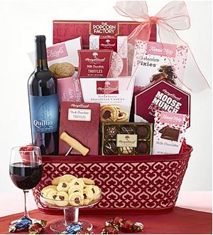 True Love Valentine Wine Gift Basket SHOP NOW 