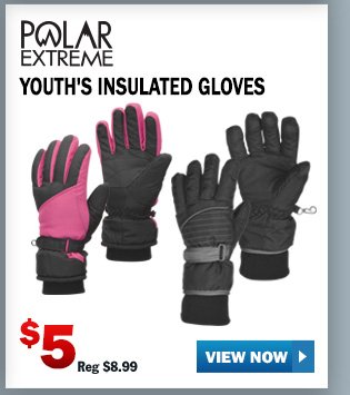 POLAR EXTREME YOUTH'S INSULATED GLOVES