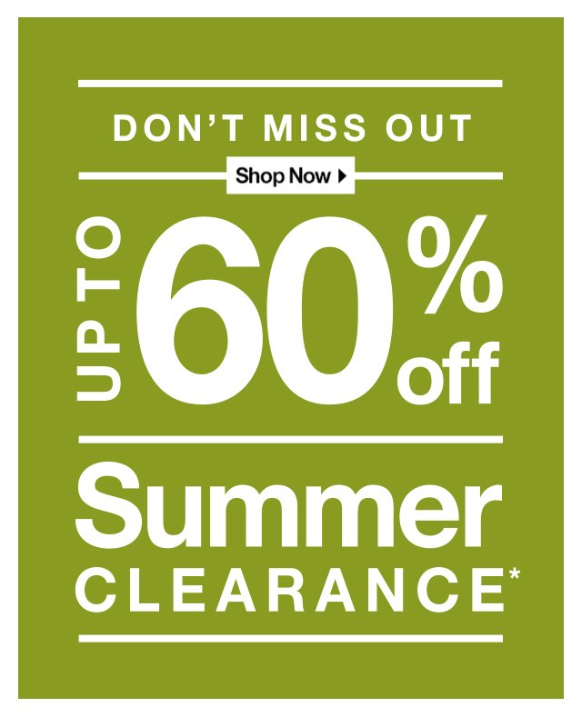 Summer Clearance