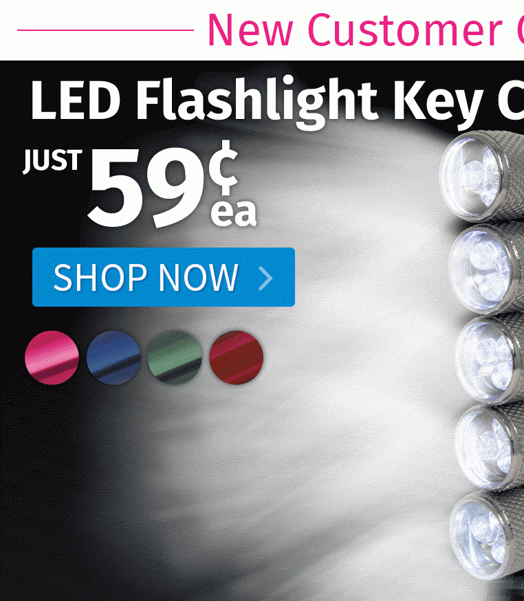 LED Flashlight Key Chains for only 59¢ each!