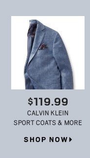 $119.99 Calvin Klein Sport Coats & More - Shop Now