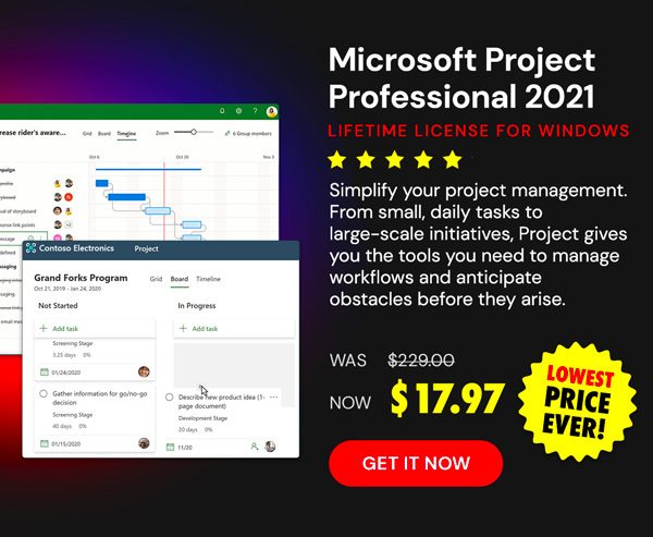 Microsoft Project Professional 2021 for Windows