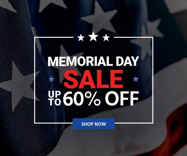 Memorial Day Sale Up to 60% off Ends 6/5/22 Shop Now