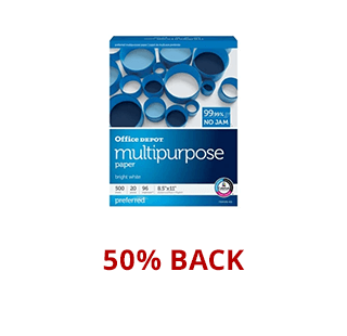 50% Back In Rewards On OD Multi Purpose Ream