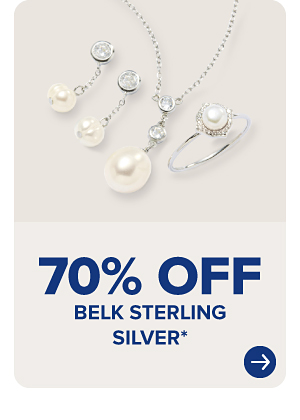 Pearl jewelry. 70% off Belk Sterling Silver.