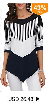Asymmetric Hem Color Block T Shirt