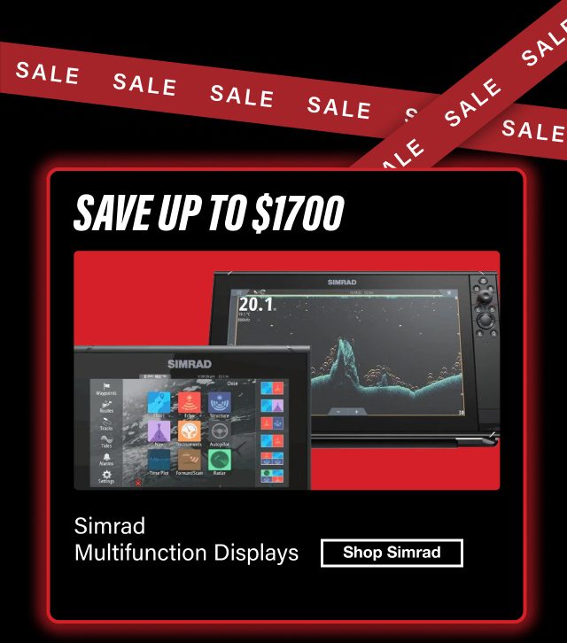 Save up to $1700 on Simrad Multifunction Displays - Shop Simrad