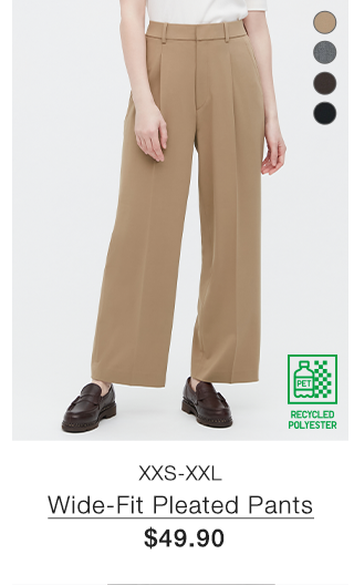 PDP5 - WOMEN WIDE-FIT PLEATED PANTS