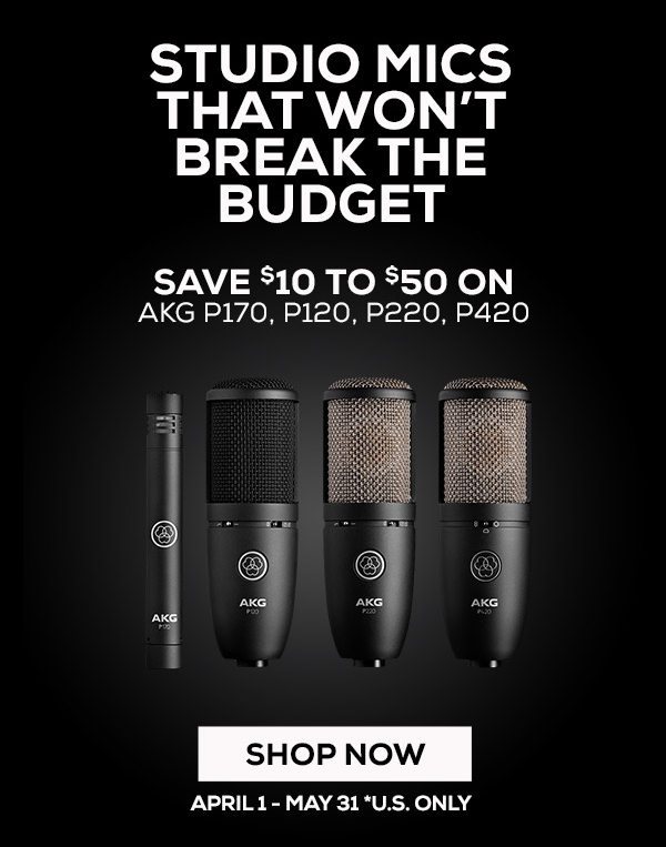 Save $10-$50 Now on the Perception Series Mics