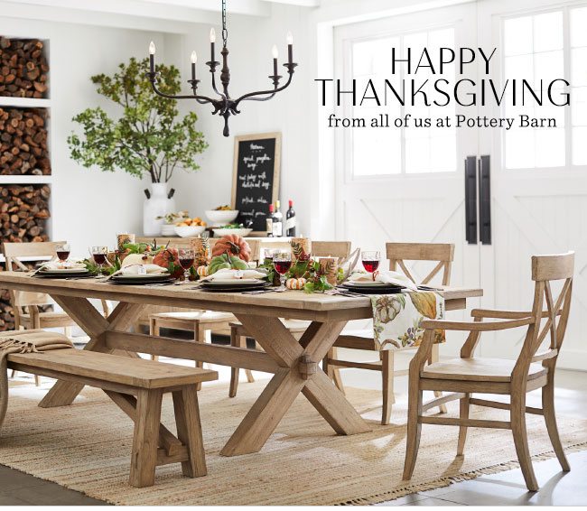 Pottery barn shop thanksgiving sale