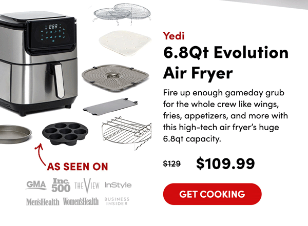 6.8Qt Evolution Air Fryer | Get Cooking